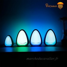 iHomma Smart Night Light  Touch-Control  RGB  Pearl Lamp  LED  Blanc  Portable à côté de la lampe  USB Power Interface [Classe énergétique A] (PS01) - B073WR7Q6Y